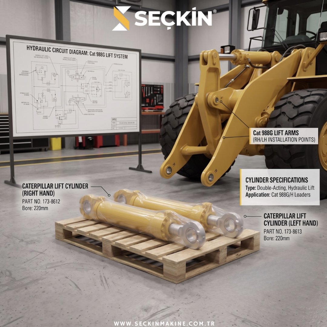 988G, 988H Lift Silindir ve Parçaları