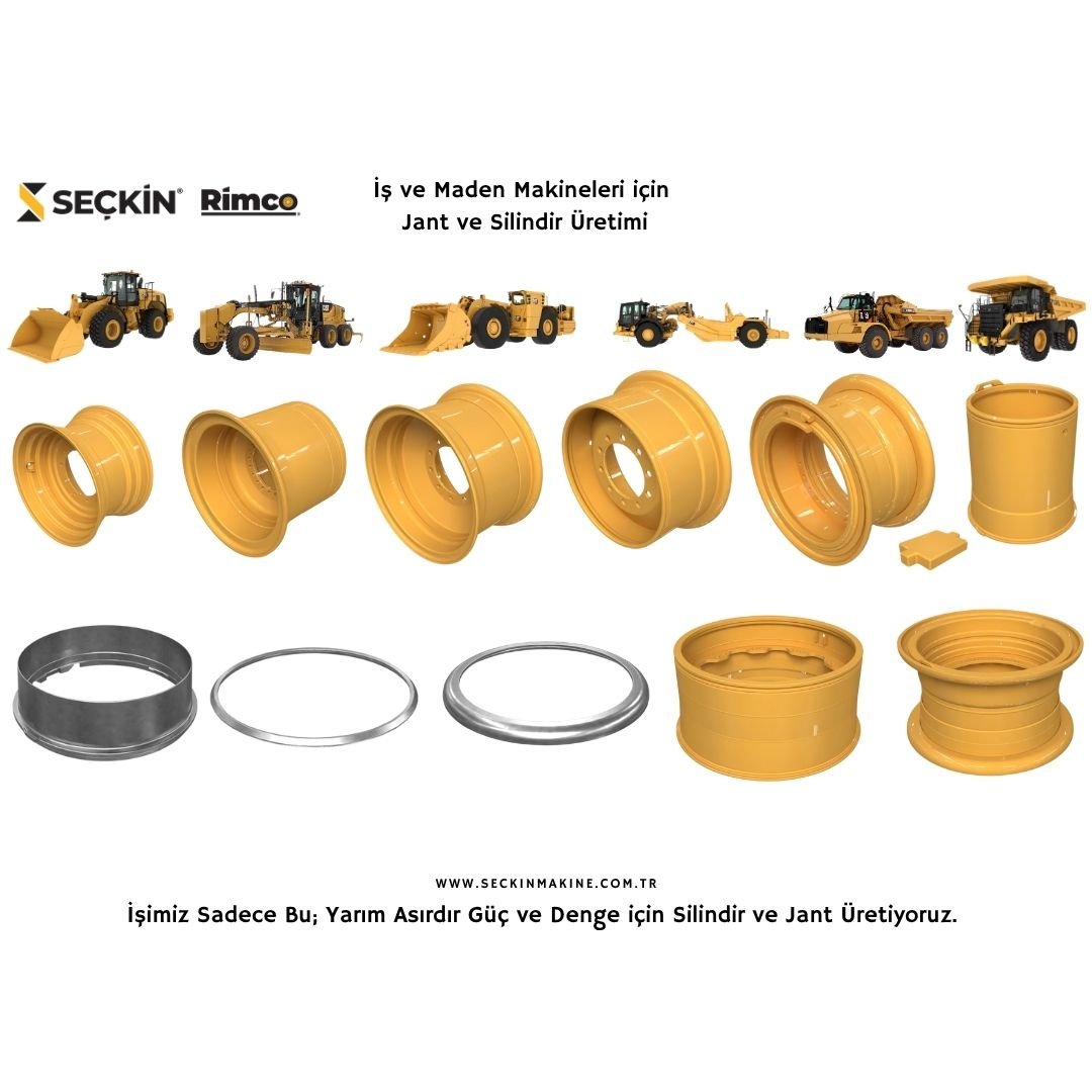 İş ve Maden Makineleri için Jant ve Silindir Üretimi / İşimiz Sadece Bu; Yarım Asırdır Güç ve Denge için Silindir ve Jant Üretiyoruz. 