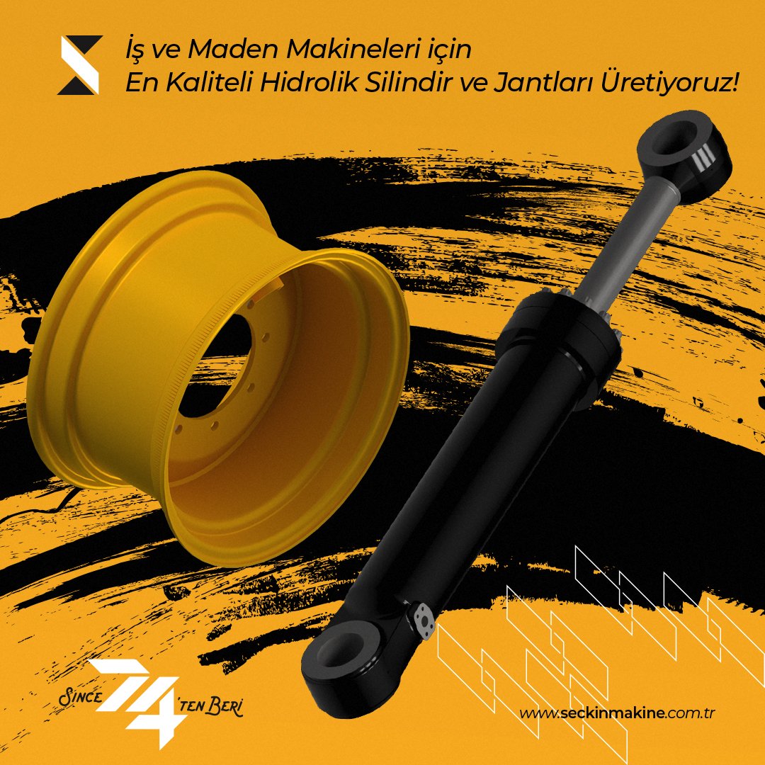 Sektördeki en yüksek standartlara sahip hidrolik silindir ve jantları üretiyor, makinelerinizin verimliliğini artırıyoruz.

#seckinmakine #hidroliksilindir #jant #lider #ismakinesi #yarımasır #uzman