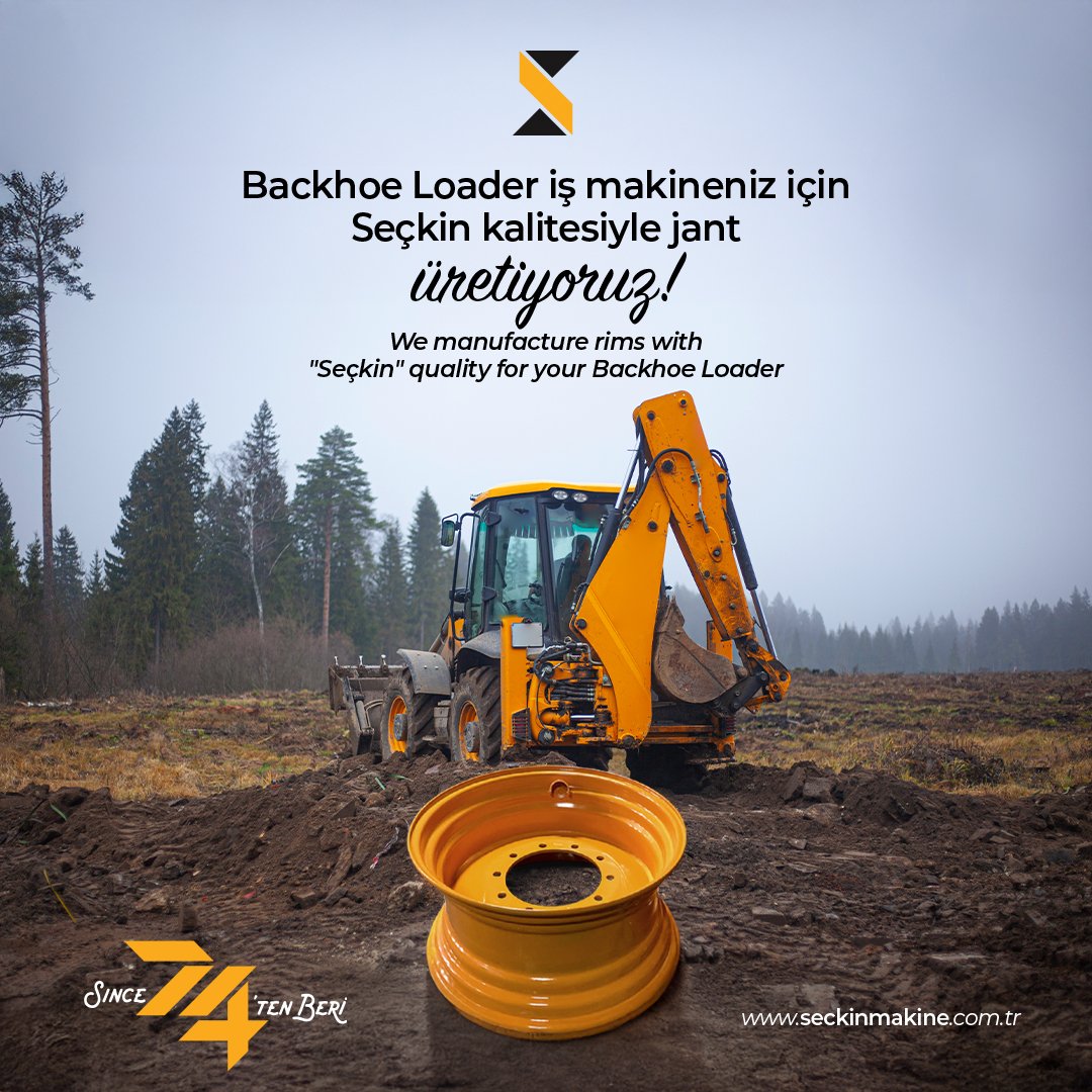 Backhoe Loader iş makineleriniz için, Seçkin kalitesi ve yarım asırı aşan tecrübemizle jant üretiyoruz!

We produce rims for your Backhoe Loader construction equipment with our distinguished quality and more than half a century of experience!

#seckinmakine #backhoeloader #jant