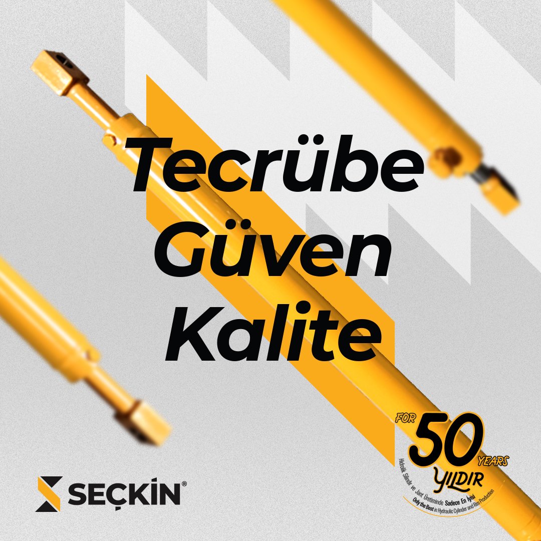 Alanımızda yarım asırlık tecrübemizle, ürünlerimizin kalitesiyle ve müşterilerimize sunduğumuz memnuniyetle başarımızı bu noktalara taşıdık.

#seckinmakine #hidroliksilindir #lider #ismakinesi #yarımasır #uzman #tecrübe