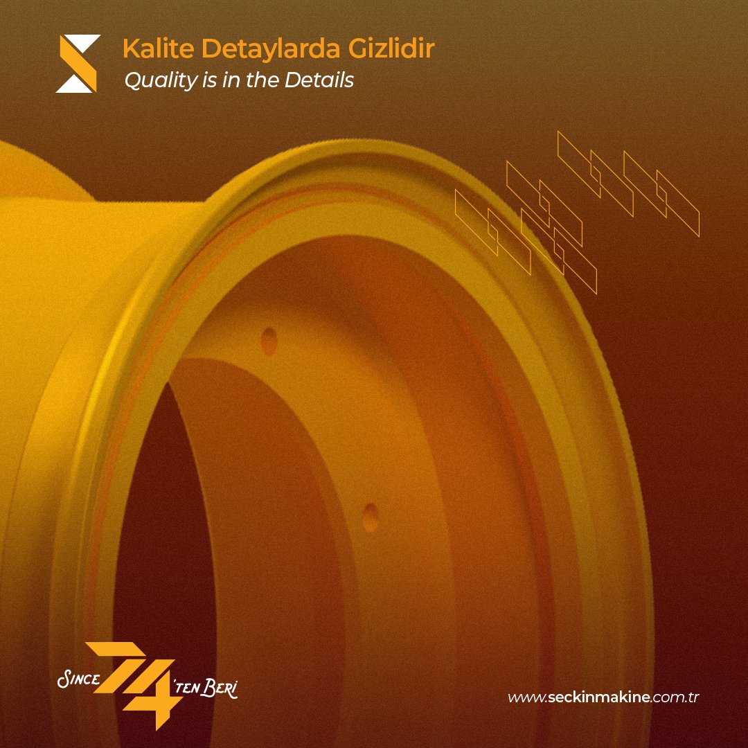 Seçkin mühendisliği ve kalitesi, detaylarda belli olur. Güvence üretim ve dayanıklılıkla belirlenir.

Seçkin engineering and quality are evident in the details. Assurance is determined by production and durability.

#seçkinmakine #tecrübe #jant #şaft #silindir #işmakineleri #güç #kalite