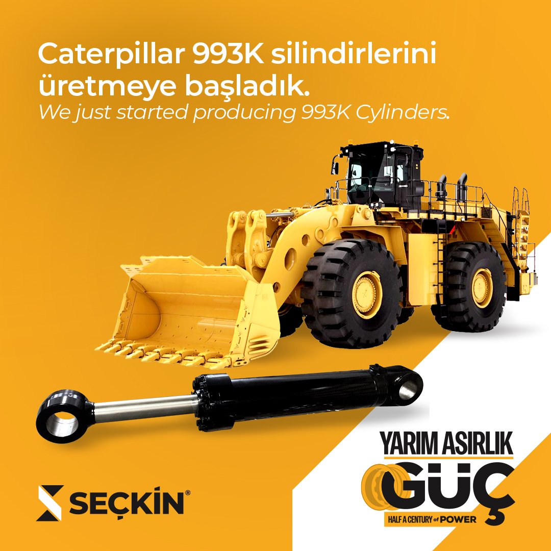 Caterpillar 993K silindirlerini üretmeye başladık. 

#seckinmakine #caterpillar #silindir