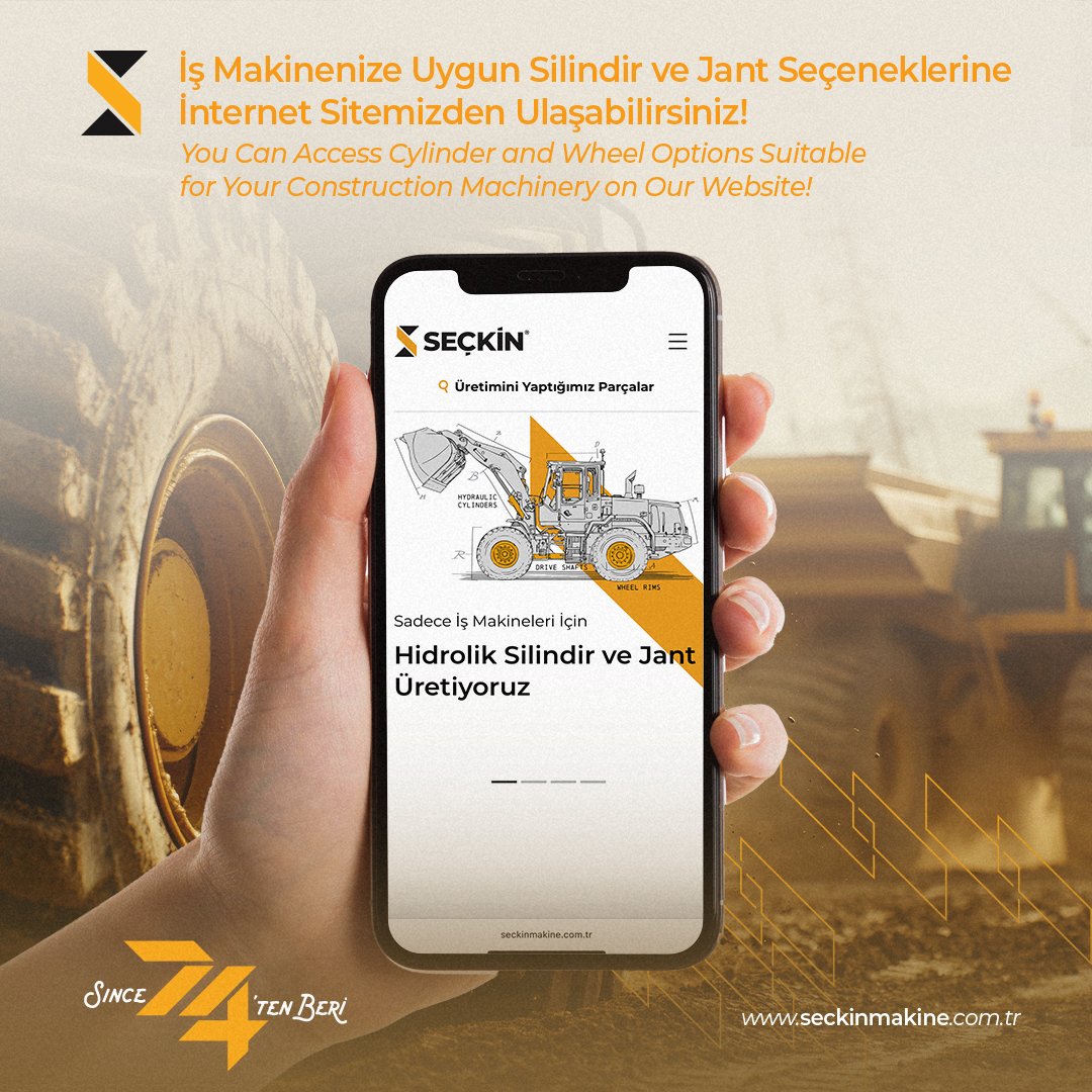 Kullanımı kolay ara yüzü sayesinde ihtiyacınız jant veya silindiri internet sitemizden erişebilirsiniz.

Thanks to its easy-to-use interface, you can find the wheel or cylinder you need on our website.

#SeçkinMakine #website #jant #silindir