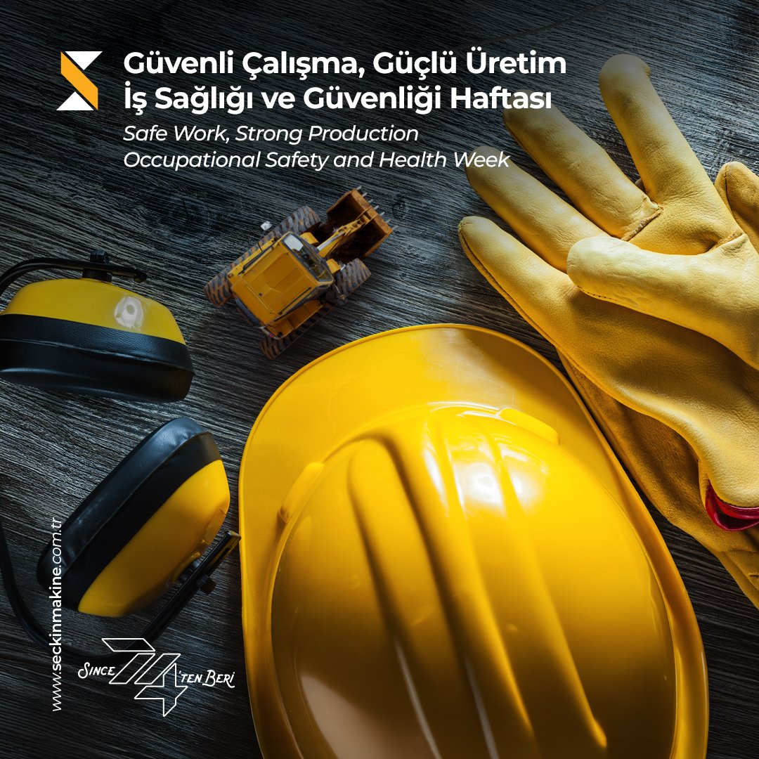 Sağlıklı ve güvenli bir çalışma ortamı, kaliteli üretimin vazgeçilmezidir. Seçkin Makine, güvenli üretim anlayışıyla ilerler.

A healthy and safe work environment is essential for high-quality production. Seçkin Makine operates with a commitment to safe production.

#İşSağlığıveGüvenliğiHaftası #seçkinmakine